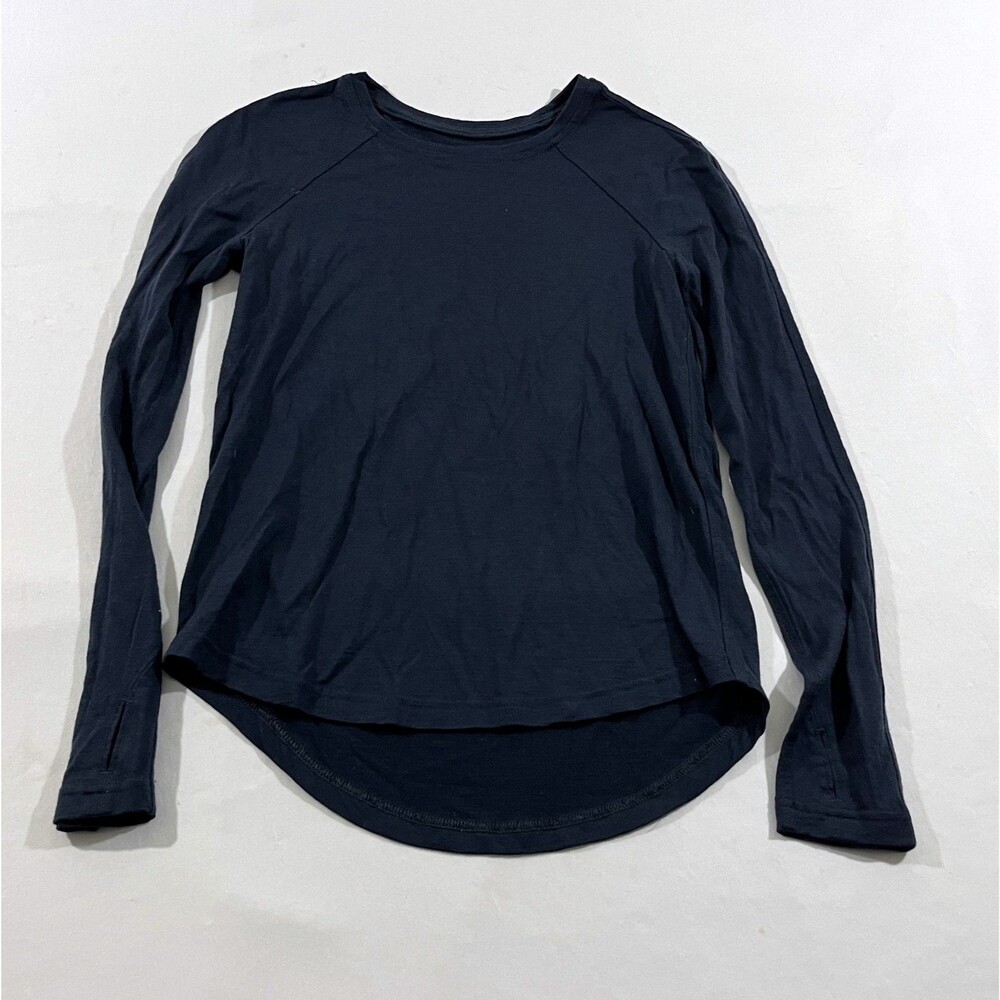 Lululemon Womens No Chill Merino Wool Long Sleeve Top Gym Yoga Running Sz S